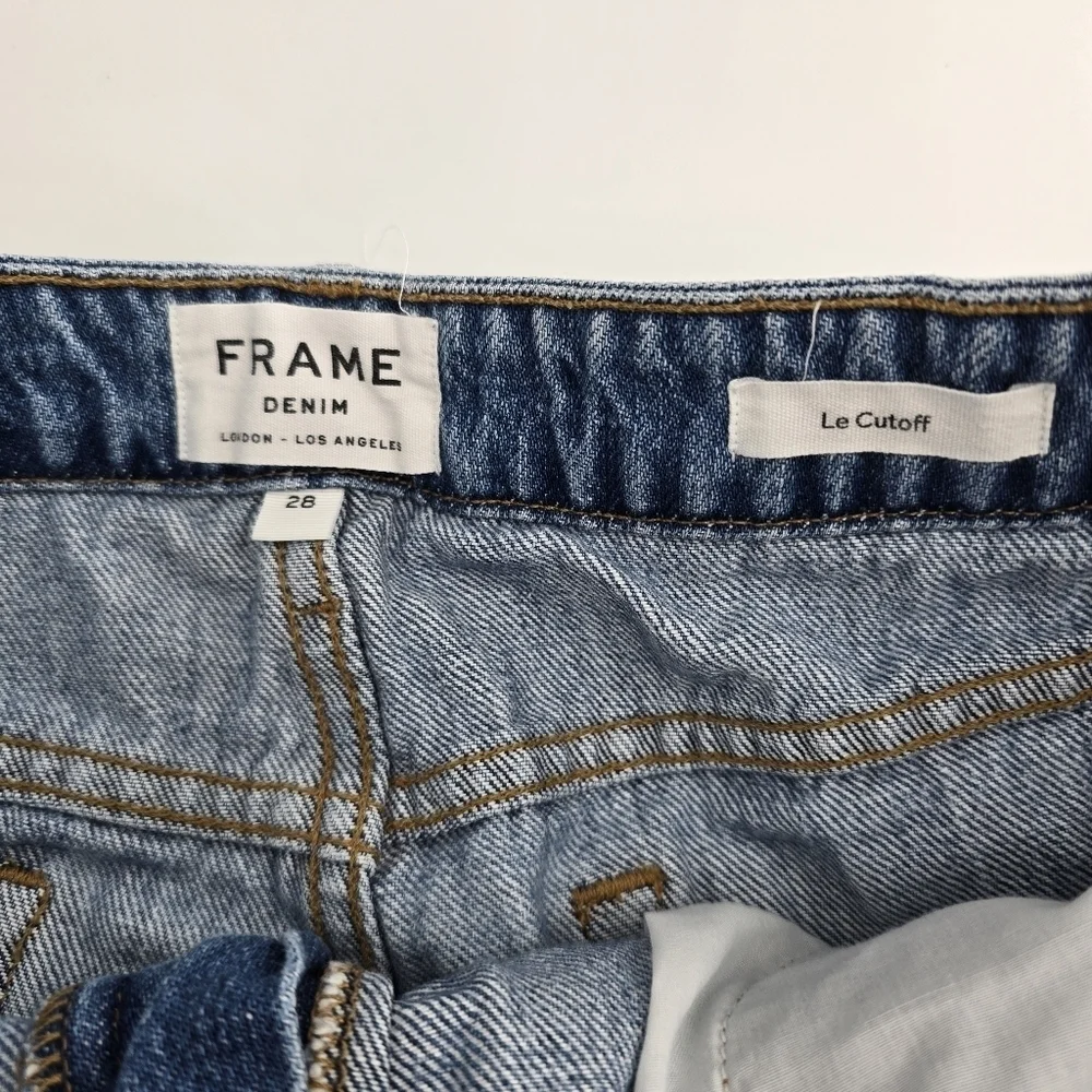 Frame denim Le Cutoff blue